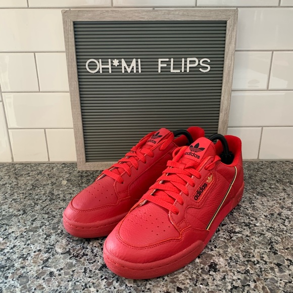 adidas continental 80 red